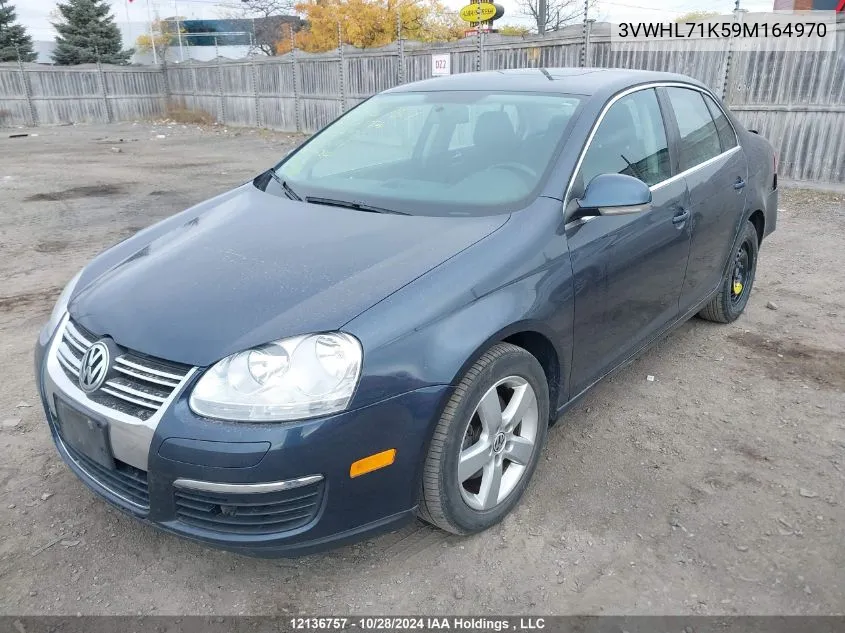 2009 Volkswagen Jetta Sedan VIN: 3VWHL71K59M164970 Lot: 12136757