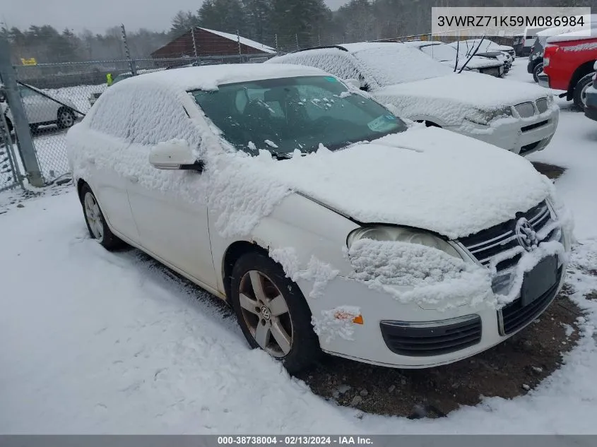 2009 Volkswagen Jetta Se VIN: 3VWRZ71K59M086984 Lot: 38738004