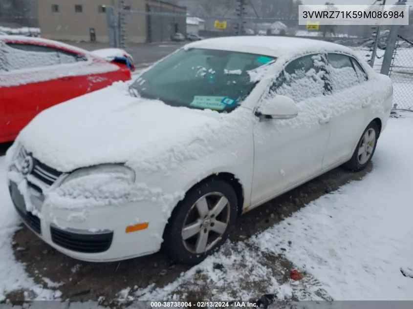 2009 Volkswagen Jetta Se VIN: 3VWRZ71K59M086984 Lot: 38738004