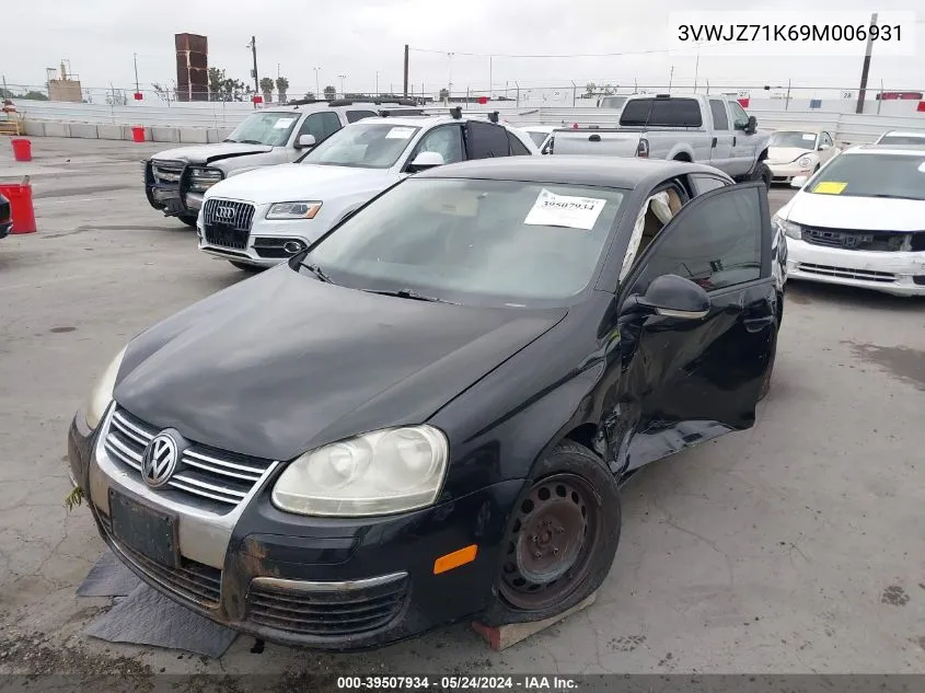 3VWJZ71K69M006931 2009 Volkswagen Jetta S