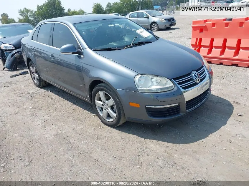 2009 Volkswagen Jetta Se/Sel VIN: 3VWRM71K29M049941 Lot: 40200318