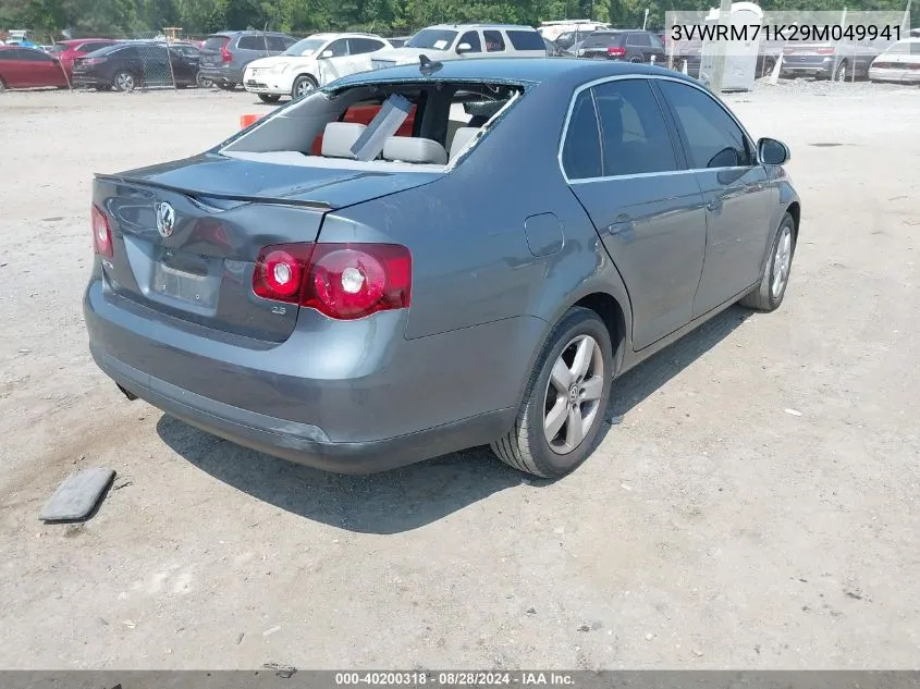 3VWRM71K29M049941 2009 Volkswagen Jetta Se/Sel