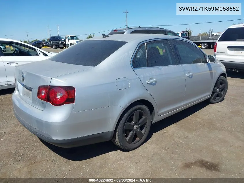 3VWRZ71K59M058652 2009 Volkswagen Jetta Se/Sel