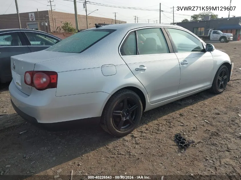 2009 Volkswagen Jetta Se VIN: 3VWRZ71K59M129607 Lot: 40226543