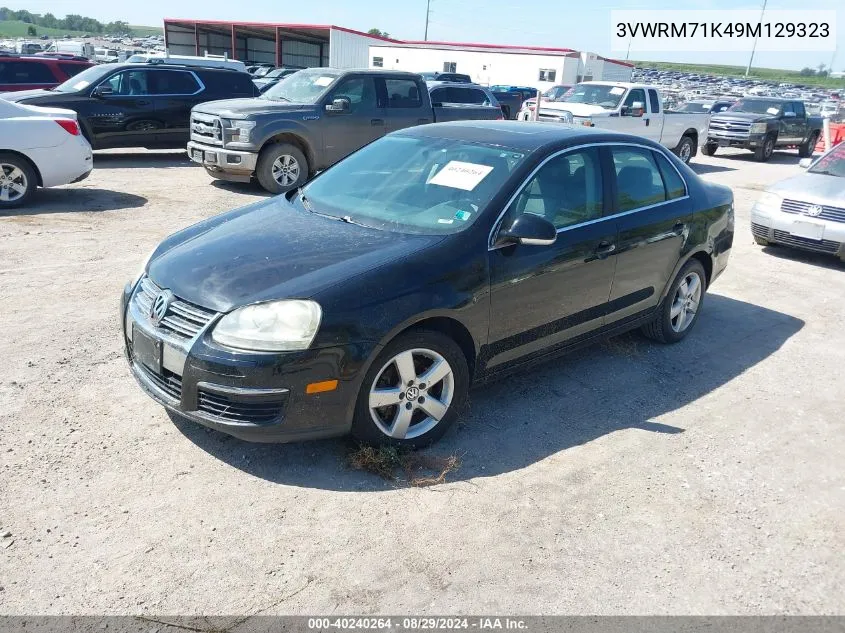 2009 Volkswagen Jetta Se VIN: 3VWRM71K49M129323 Lot: 40240264