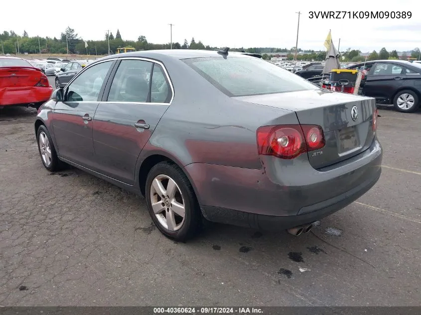 3VWRZ71K09M090389 2009 Volkswagen Jetta Se