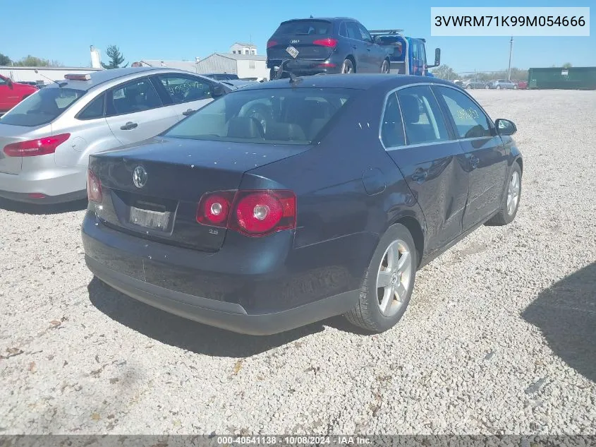 2009 Volkswagen Jetta Se/Sel VIN: 3VWRM71K99M054666 Lot: 40541138