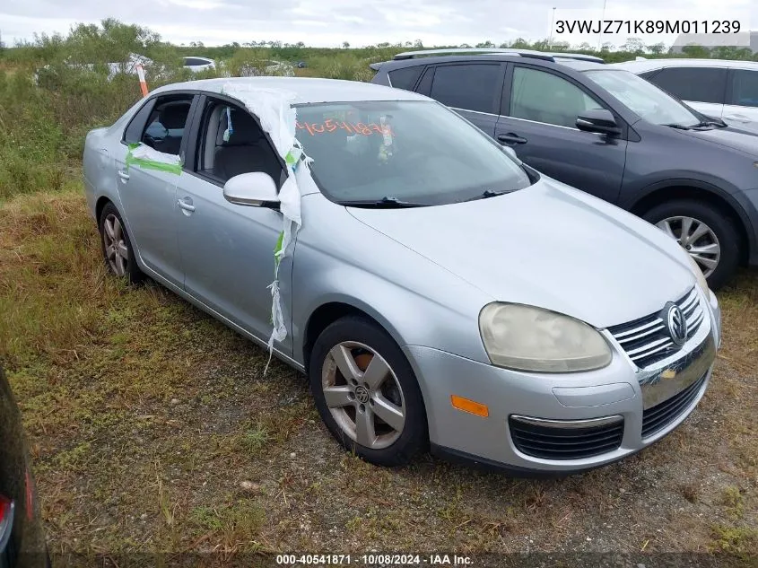 2009 Volkswagen Jetta S VIN: 3VWJZ71K89M011239 Lot: 40541871