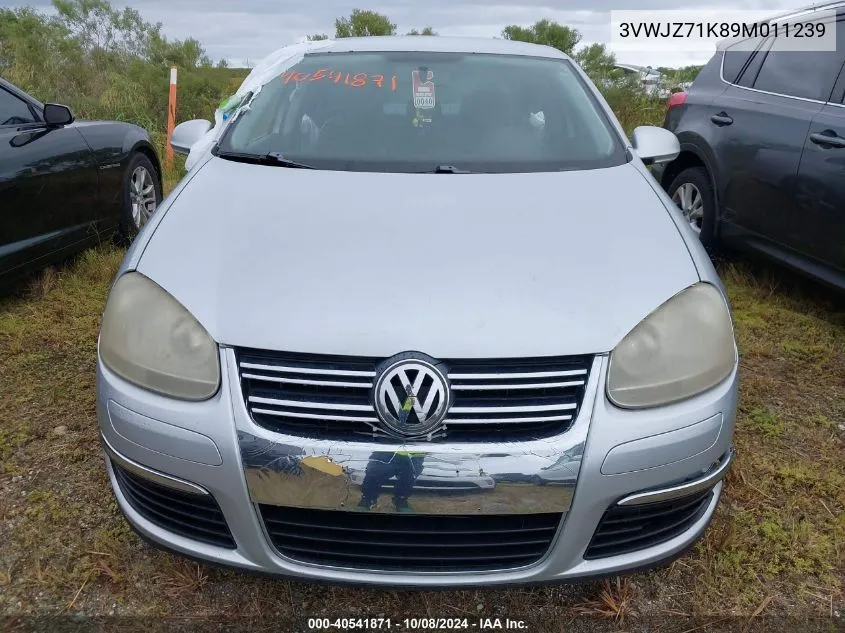 3VWJZ71K89M011239 2009 Volkswagen Jetta S