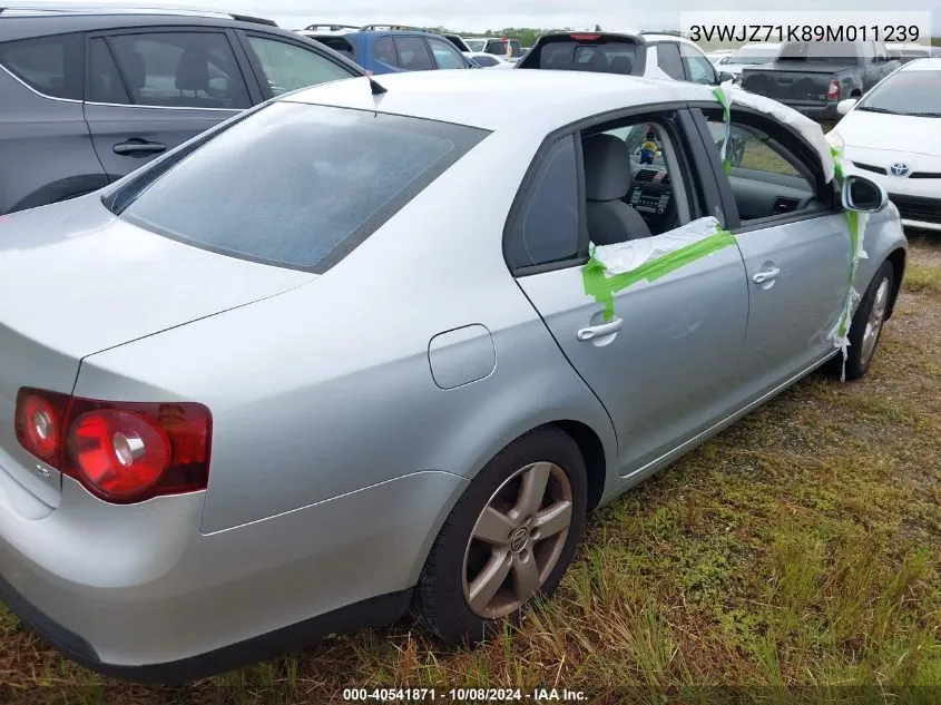 2009 Volkswagen Jetta S VIN: 3VWJZ71K89M011239 Lot: 40541871