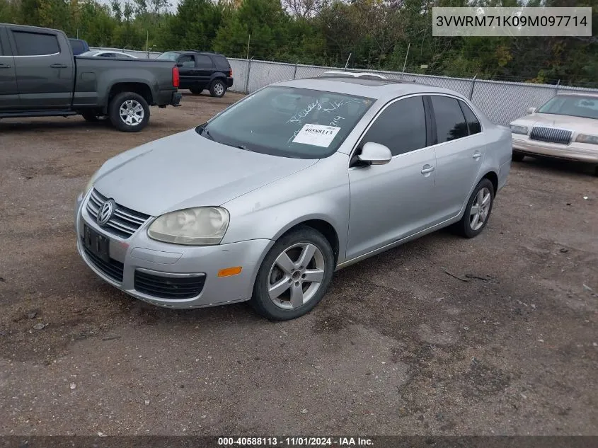 2009 Volkswagen Jetta Se VIN: 3VWRM71K09M097714 Lot: 40588113