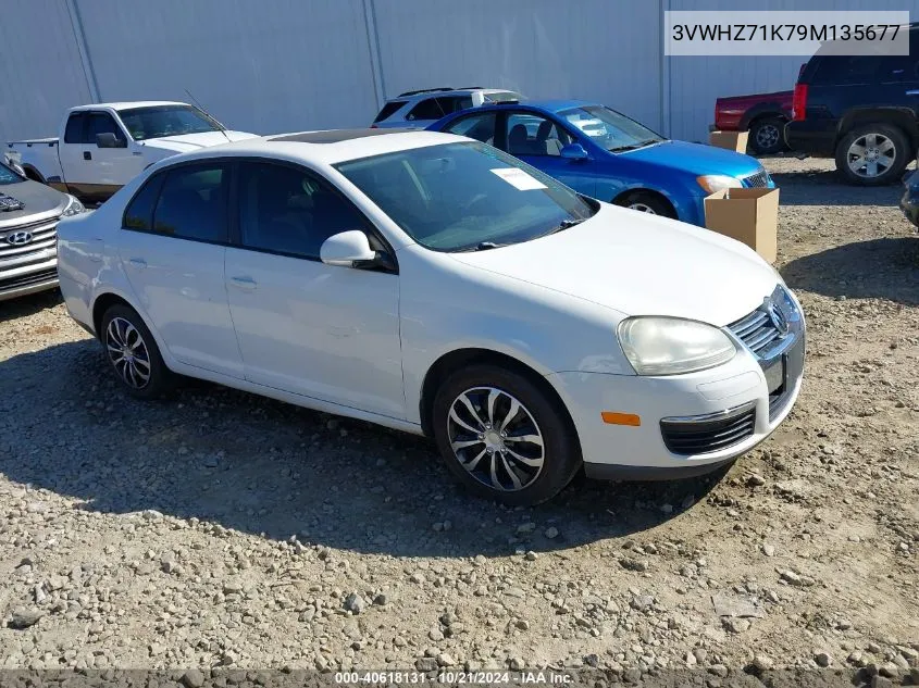 2009 Volkswagen Jetta S VIN: 3VWHZ71K79M135677 Lot: 40618131