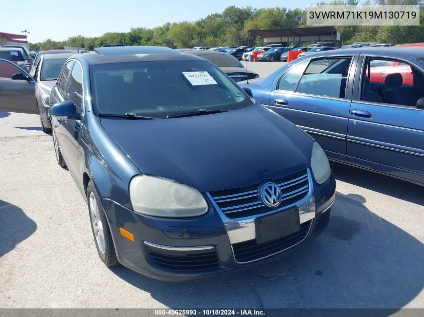 2009 Volkswagen Jetta Se VIN: 3VWRM71K19M130719 Lot: 40625993