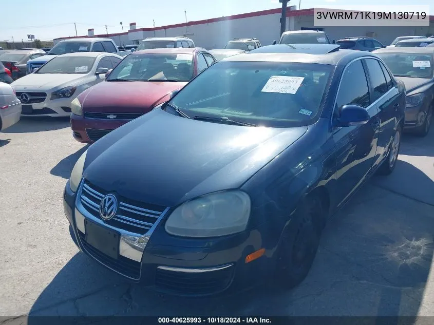 2009 Volkswagen Jetta Se VIN: 3VWRM71K19M130719 Lot: 40625993