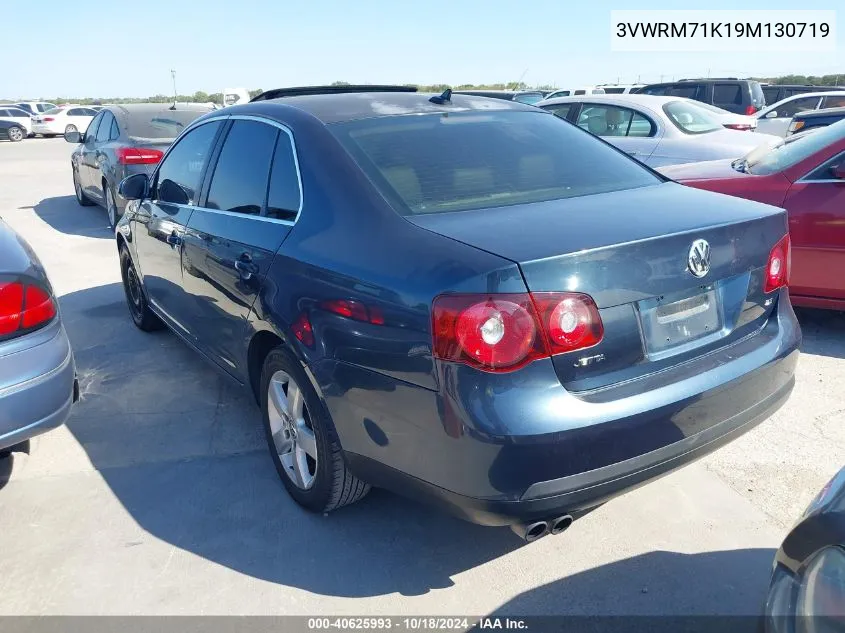 2009 Volkswagen Jetta Se VIN: 3VWRM71K19M130719 Lot: 40625993