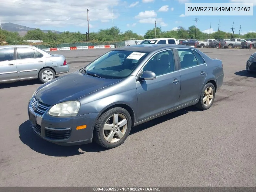 2009 Volkswagen Jetta Se VIN: 3VWRZ71K49M142462 Lot: 40636923