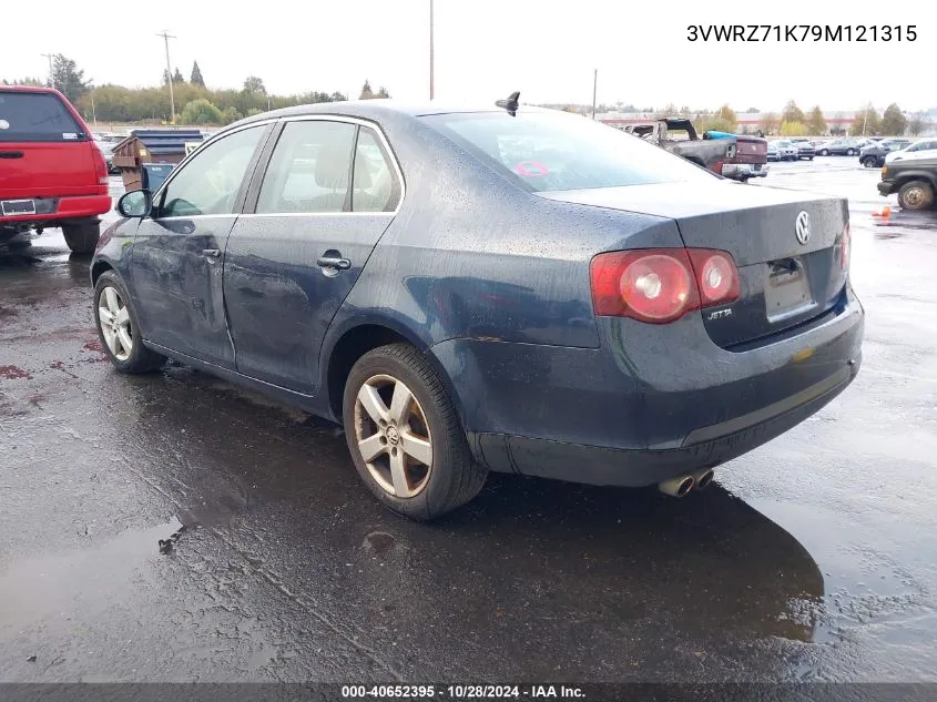 2009 Volkswagen Jetta Se VIN: 3VWRZ71K79M121315 Lot: 40652395