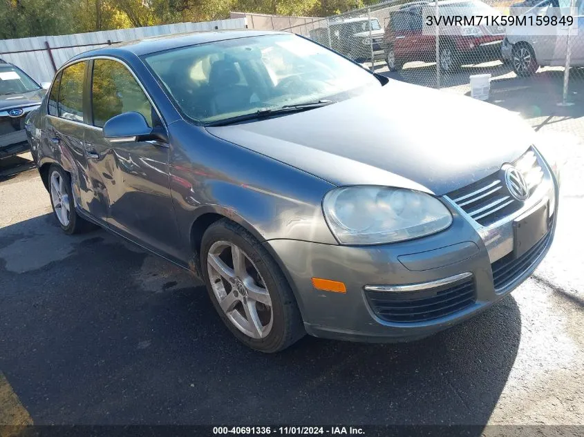 2009 Volkswagen Jetta Se VIN: 3VWRM71K59M159849 Lot: 40691336