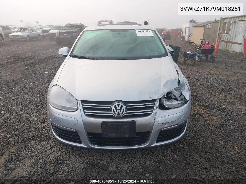 2009 Volkswagen Jetta Se/Sel VIN: 3VWRZ71K79M018251 Lot: 40704851