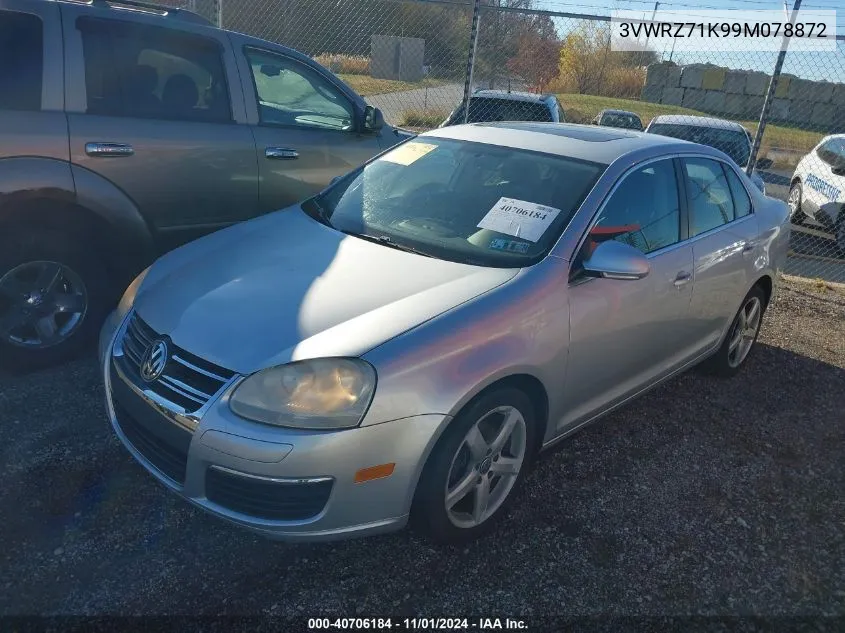 2009 Volkswagen Jetta Sel VIN: 3VWRZ71K99M078872 Lot: 40706184