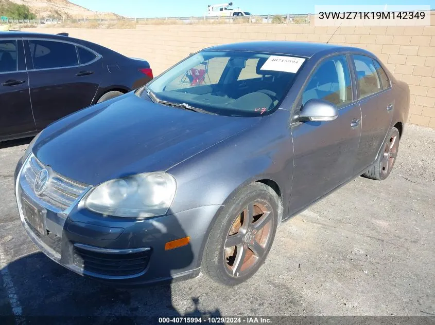 2009 Volkswagen Jetta S VIN: 3VWJZ71K19M142349 Lot: 40715994