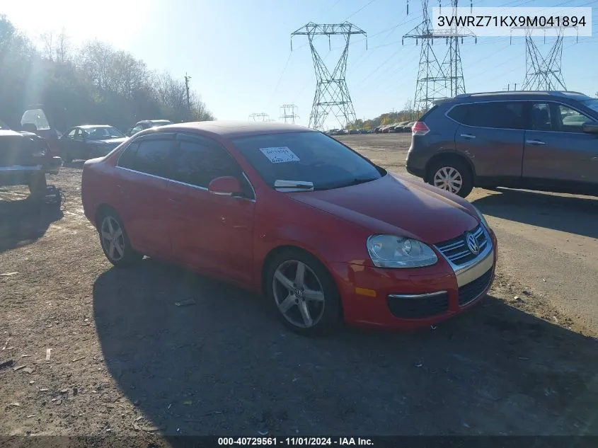 2009 Volkswagen Jetta Se/Sel VIN: 3VWRZ71KX9M041894 Lot: 40729561