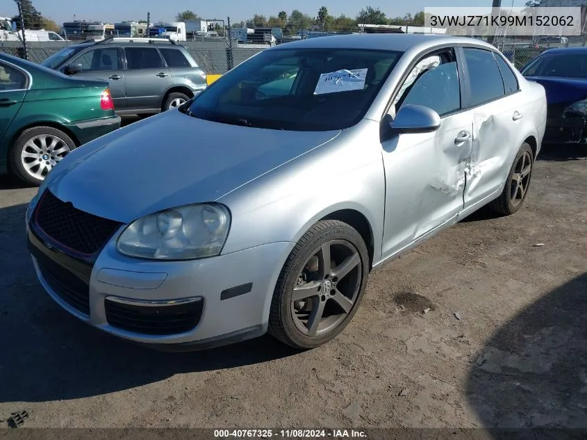 2009 Volkswagen Jetta S VIN: 3VWJZ71K99M152062 Lot: 40767325