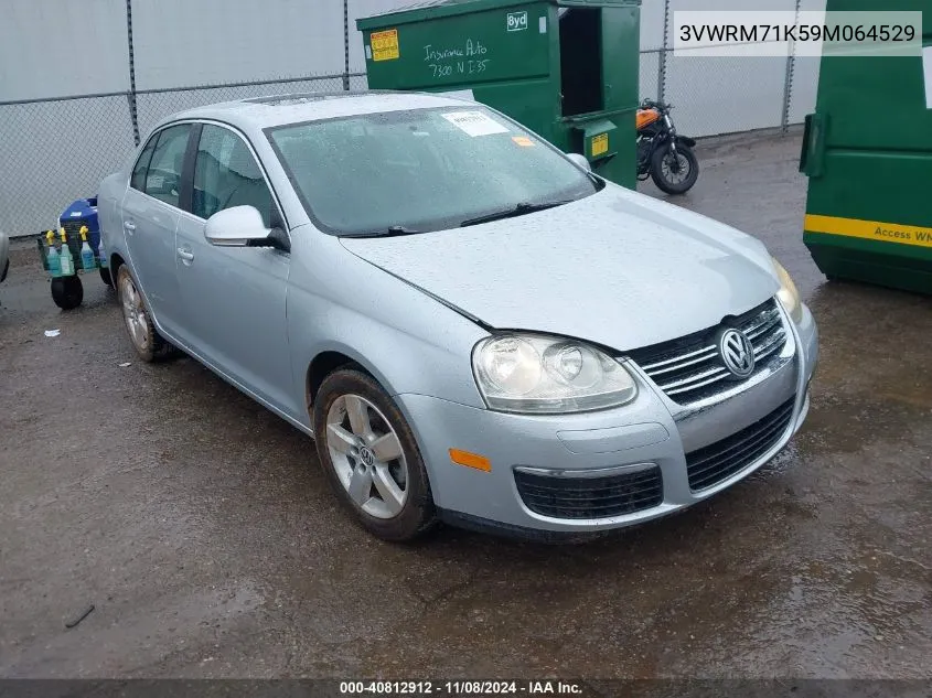 2009 Volkswagen Jetta Se/Sel VIN: 3VWRM71K59M064529 Lot: 40812912