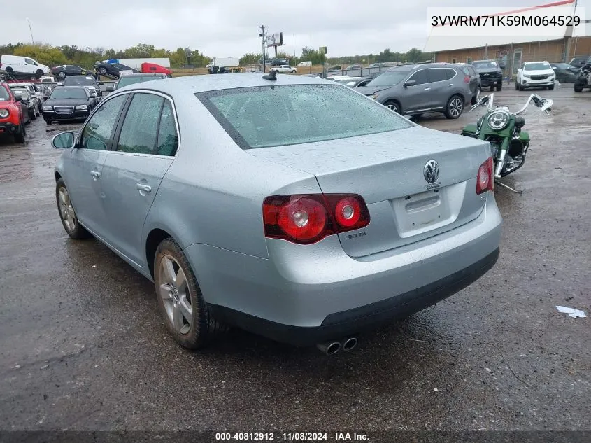 2009 Volkswagen Jetta Se/Sel VIN: 3VWRM71K59M064529 Lot: 40812912