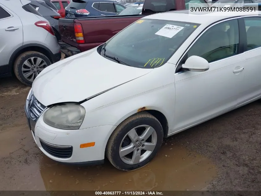 2009 Volkswagen Jetta Se VIN: 3VWRM71K99M088591 Lot: 40863777