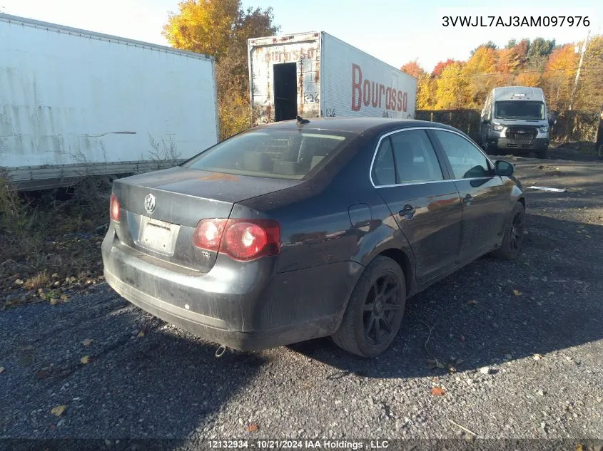 2010 Volkswagen Jetta Tdi VIN: 3VWJL7AJ3AM097976 Lot: 12132934