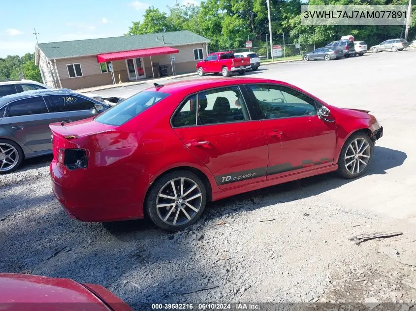 3VWHL7AJ7AM077891 2010 Volkswagen Jetta Tdi Cup Edition