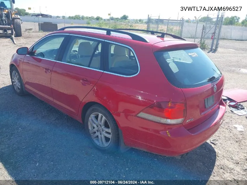 2010 Volkswagen Jetta Tdi VIN: 3VWTL7AJXAM696527 Lot: 39712104