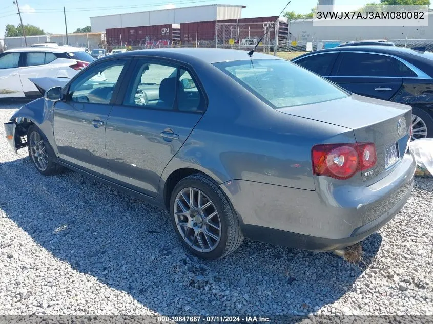 2010 Volkswagen Jetta S VIN: 3VWJX7AJ3AM080082 Lot: 39847687