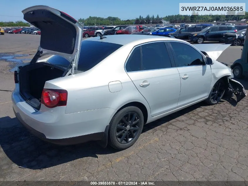 3VWRZ7AJ0AM036585 2010 Volkswagen Jetta Se