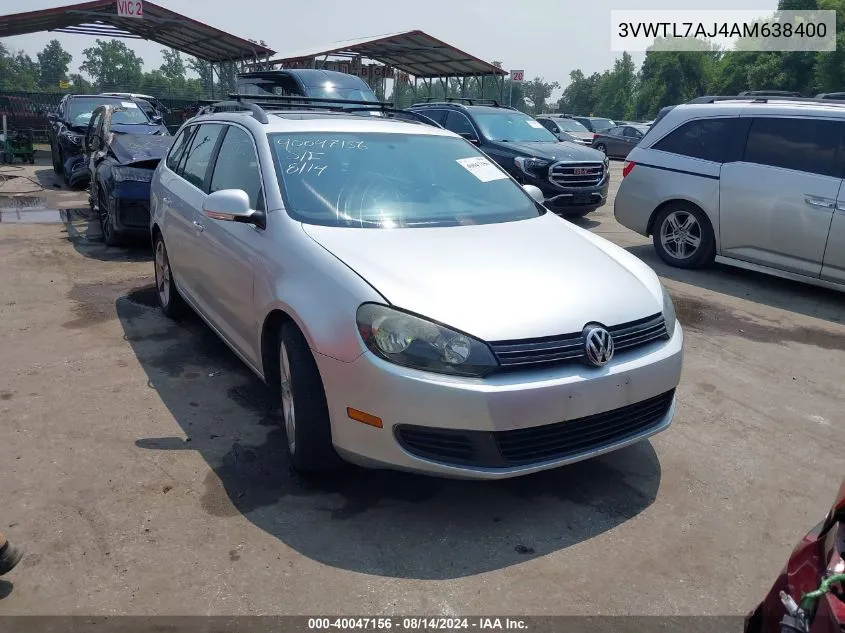 2010 Volkswagen Jetta Tdi VIN: 3VWTL7AJ4AM638400 Lot: 40047156