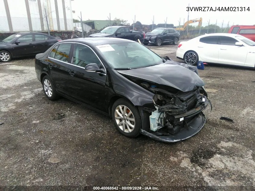 3VWRZ7AJ4AM021314 2010 Volkswagen Jetta Se