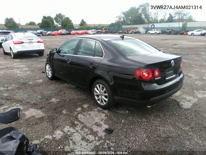 2010 Volkswagen Jetta Se VIN: 3VWRZ7AJ4AM021314 Lot: 40068542