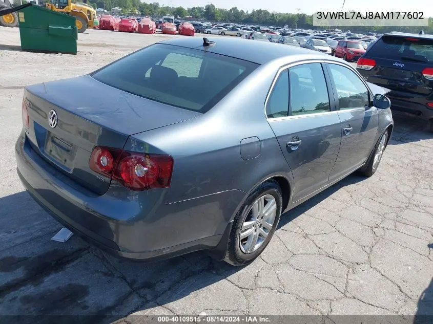 2010 Volkswagen Jetta Tdi VIN: 3VWRL7AJ8AM177602 Lot: 40109515