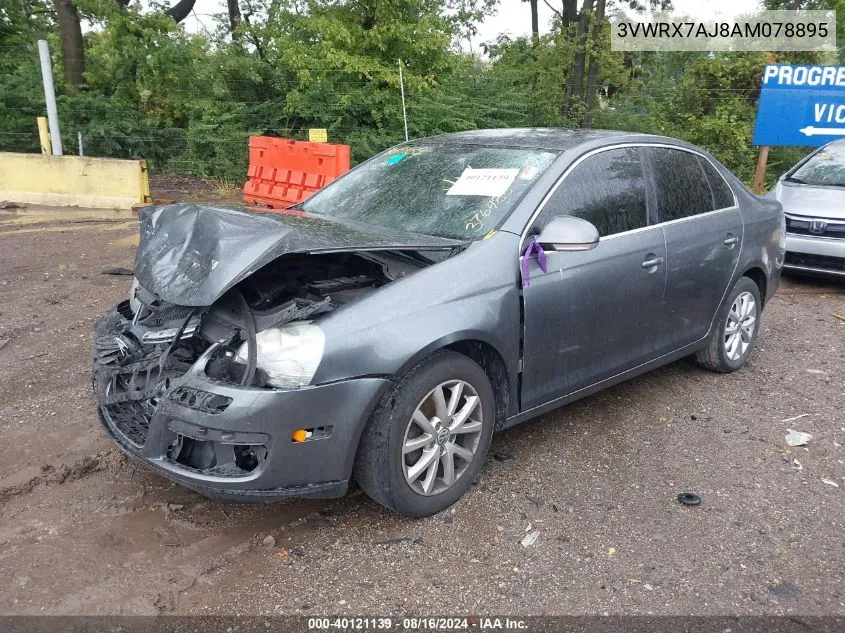 2010 Volkswagen Jetta Se VIN: 3VWRX7AJ8AM078895 Lot: 40121139