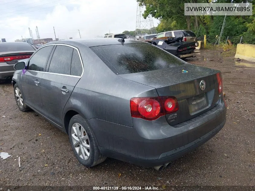 2010 Volkswagen Jetta Se VIN: 3VWRX7AJ8AM078895 Lot: 40121139