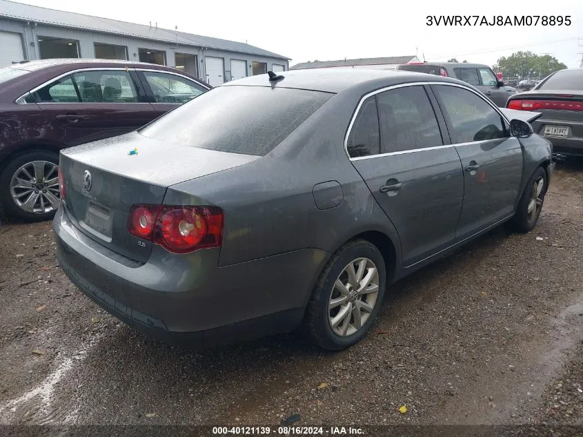 2010 Volkswagen Jetta Se VIN: 3VWRX7AJ8AM078895 Lot: 40121139