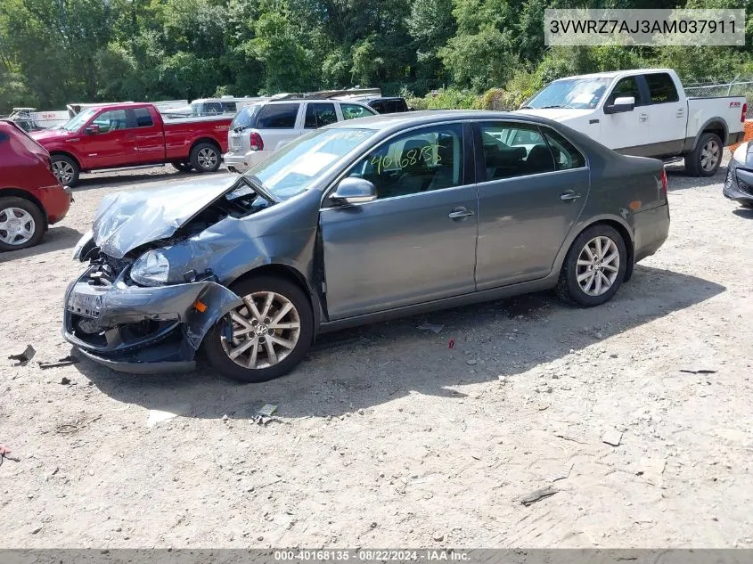 2010 Volkswagen Jetta Se VIN: 3VWRZ7AJ3AM037911 Lot: 40168135