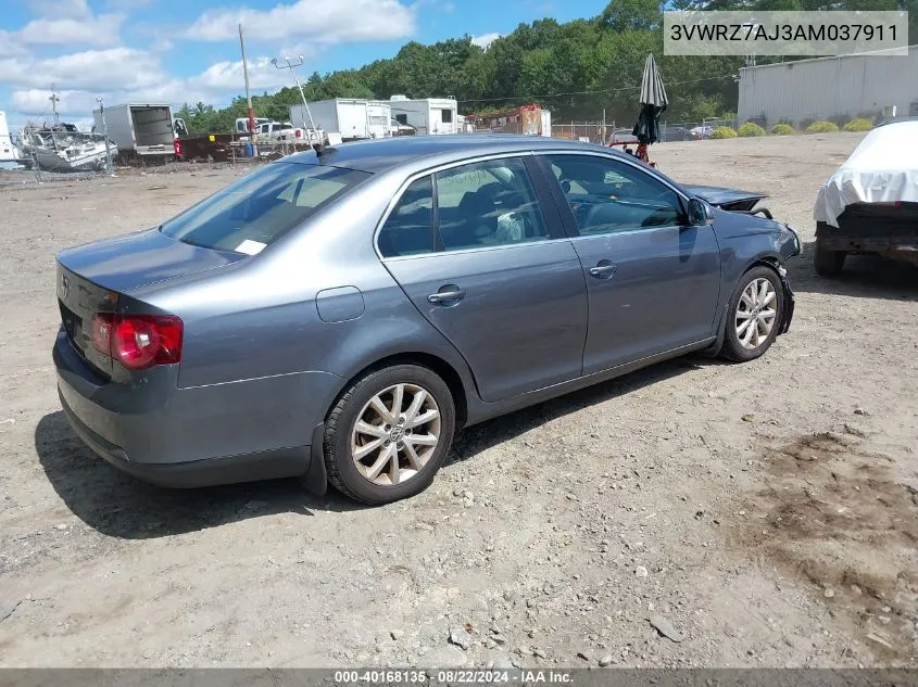 2010 Volkswagen Jetta Se VIN: 3VWRZ7AJ3AM037911 Lot: 40168135