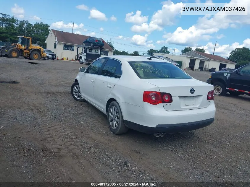 2010 Volkswagen Jetta Se VIN: 3VWRX7AJXAM037426 Lot: 40172005