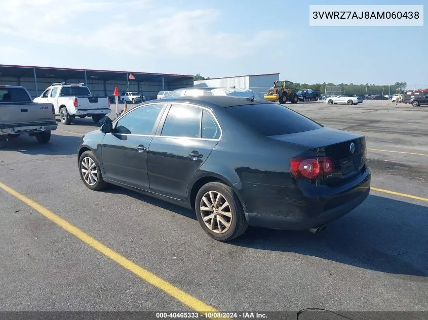 3VWRZ7AJ8AM060438 2010 Volkswagen Jetta Se/Sel