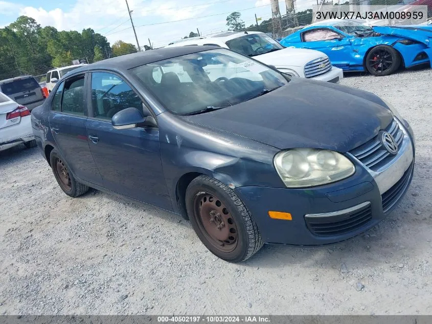 2010 Volkswagen Jetta S VIN: 3VWJX7AJ3AM008959 Lot: 40502197