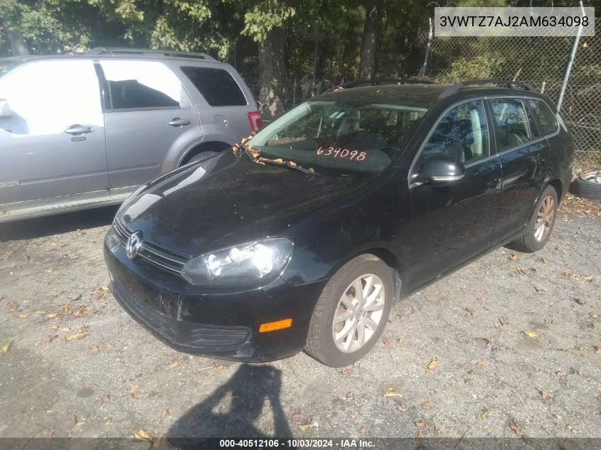 2010 Volkswagen Jetta Se VIN: 3VWTZ7AJ2AM634098 Lot: 40512106