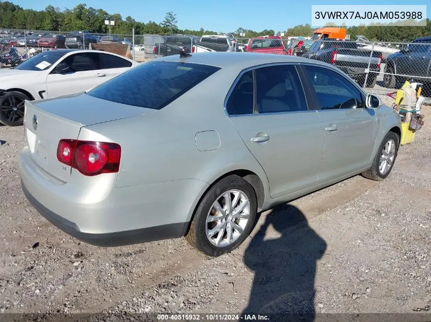 2010 Volkswagen Jetta Se VIN: 3VWRX7AJ0AM053988 Lot: 40515932