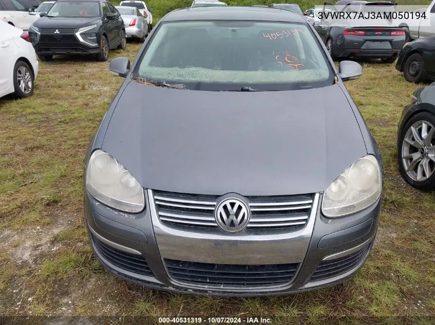 3VWRX7AJ3AM050194 2010 Volkswagen Jetta Se/Sel